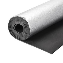 Uxcell 단열 시트 3.0mx0.5mx5mm 양각 알루미늄 호일 방수 내열성 열 장벽 지붕 벽 HVAC 덕트 파이프 고무 폼, 1개