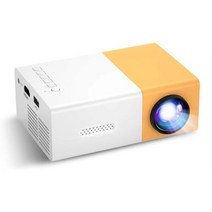 YG300 미니 홈 프로젝터 지원 3D 고화질 1080P 핸드헬드 휴대용 Usb 국제 에디션, 03 YELLOW_02 AU