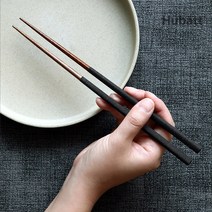 절제된 아름다움 호주산 천연 원목 말라스 우드 핸드메이드 나무젓가락, 브라운 1벌