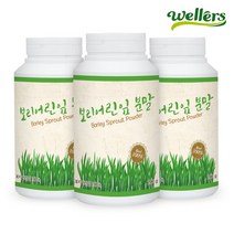 [웰러스] 보리어린잎 분말 3병 / 국산 새싹보리분말 100%, 200g