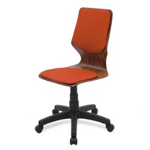 체어포커스 하이팩 CF-607 대 팔무 회전의자 방석/등받이패드 패브릭, 오렌지