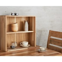 원목 수납 선반 물리그 무지주 발네스 베란다 책장 책 나무 우드 2단 선반장 이케아