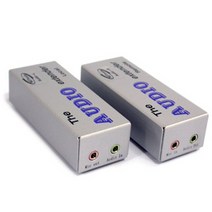 Audio Extender Cat5e연결 최대300m 오디오마이크 컨버터 넷매이트Audio-E