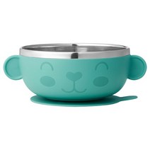 이케아 카농쿨 그릇 라이트그린 12x16x6cm 스테인리스 실리콘