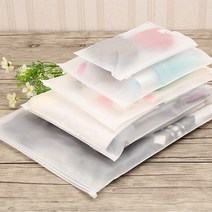1pcs 휴대용 반투명 플라스틱 패키지 천 여행 스토리지 파우치 방수 가방 지퍼 가방 천 스토리지 주최자