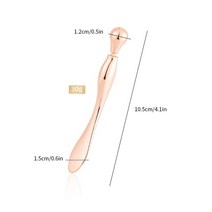 눈마사지기계 눈찜질기 미니 아이 스틱 안티 아이 파우치 다크 서클 아이 크림 애플리케이터 아이 케어 도구 페이스 리프팅 매직 스틱 스푼, 장미 마사지 3