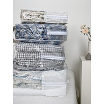 지퍼가방 간편한 이불보관 비닐커버 이불가방, 대