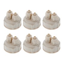 CO2 발생기 이산화탄소 Co2 발생기 병 뚜껑 DIY 수족관 시스템 이산화물 반응기 게이지 용 6 개