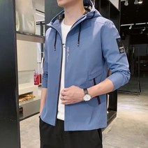 봄 아우터 남성 와이드 캡을 벗고 캐주얼한 재킷 남성 트렌치코트입니다