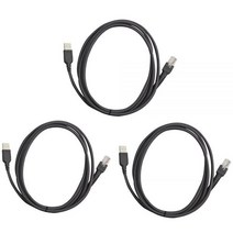 모토로라 심볼 LS2208 LS4208 DS6708 바코드 스캐너 USB 타입 A CBA-U01-S07ZAR 용 3팩 케이블