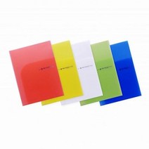 A4 0.4T 투포켓 L자화일 엘홀더 L파일 10매 Hs0137, 청색, 1개