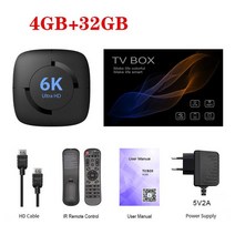 범용호환 스마트 IPTV TV 박스 안드로이드 10.0 6K 울트라 HD 시네마 레벨 사진 품질 5G 와이 쿼드 코어 4, 02 B_04 Au 플러그