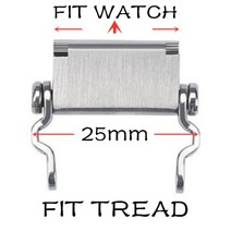 수공구 세트 (에서 선박 us) Leatherman 트레드 어댑터에 대 한 모든 크기 시계 링크 버클 G-SHOCK Garmin, 02 Silver-25mm_01 16mm