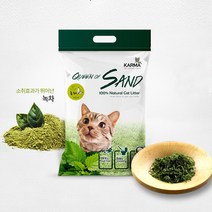 퀸오브샌드 고양이 두부 모래 카르마 3kg 녹차, 1개
