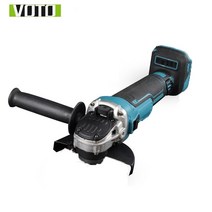 연마기 충전식 드릴 그라인더 무선 핸드 VOTO-브러시리스 무선 임팩트 앵글 그라인더 125MM DIY 커팅 머신 전동 공구 리튬 이온 배터리 마끼다 18, 18 년
