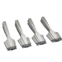 고급 유럽형 사선치즐 2.7mm 3mm 3.38mm 3.85mm 세트 2+5+10날 가죽공구 가죽공방공구, 2날