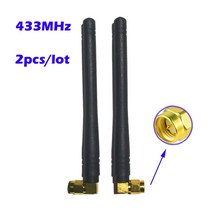 통신용 안테나433MHz 3dBi 고무 안테나 2 개/몫 유연한 각도 조정 SMA 커넥터 옴니 스마트 홈 Nbiot 노드, 한개옵션0