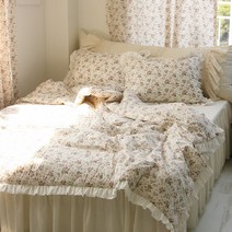 빈티지 로즈부쉬 양면 차렵침구(여름 간절기용)SS/Q/K