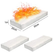 세라믹 섬유 담요 스폰지 바이오에탄올 벽난로 내성 절연 코튼 안전 바이오 파이어 3 피스, 03 3