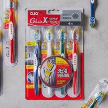 크리오 지오엑션 혼합미세모 칫솔 4입 1개 / 잇몸케어, 4개