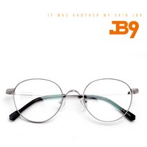 JB9 제이비나인 블랙라벨 TH9040-SL 은테 수입 고급티타늄 동그란안경 실버