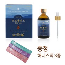 청화담 한국 양봉농협 프로폴리스 100ml 허니스틱 3종 증정! 아카시아 야생화 밤 꿀 스틱 증정
