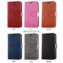 BK갤럭시 S10 SM-G973N 천사 지갑 다이어리 폰 케이스, 레드