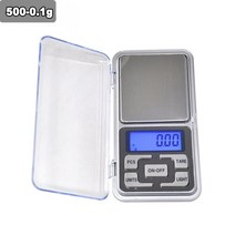 산업용 전자저울 디지털 계량기 미니 고정밀 보석 무게 포켓 100200300500g 0 01g0 1g lcd 디스플레이 주방, 0.1g-500g