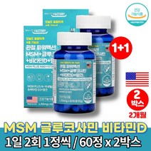 MSM 앤 조인트 엔아세틸 글루코사민 nag분말 퓨어설퍼 구루코사민 식용 유황가루 MSN 엠에스엠 관절 케어 영양제 METHYL SULFONYL METHANE, 2박스