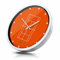 세계 4대 테니스선수권대회 테니스 코트 벽시계 30cm 윔블던 AO US오픈 롤랑가로스