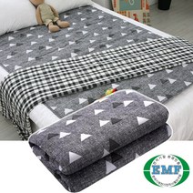 전자파없는 캠핑용 전기장판 EMF 침대 전기매트 무자계 워셔블 전기이불 차박용 휴대용 캠핑 전기요, 마운틴그레이, 중형(100 x 180 cm)