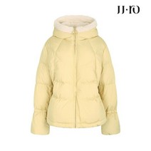 JJ지고트 JJ.ro 시어링 배색 후드 구스다운 점퍼 GLBA2PDJ2