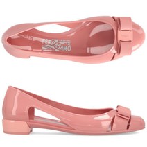[페라가모] VARA JELLY DESERT ROSE 726365 바라 여성 젤리 발레 플랫슈즈