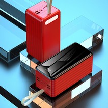 샤오미 100000mAh 초대용량 보조배터리 휴대용 캠핑용 차박 백패킹 배터리 노트북, 참조, 120000 차이나 레드