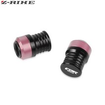 오토바이 액세서리 CNC 알루미늄 휠 타이어 밸브 스템 캡 혼다 용 밀폐 커버 CBR500R 2013-2020 2019, 09 Pink