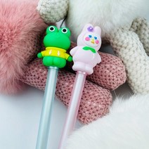 무뚝뚝 토끼와 즐거운 개구리 볼펜 어린이 펜슬 대학생볼펜 귀여운볼펜 선물용볼펜 어린이볼펜 중학생볼펜 joo☆na, ※­선택:2 무뚝뚝한토끼▣