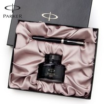 파카 만년필 뉴소네트 2 락카블랙 GT/CT & 병잉크 기프트세트, 단품, 색상:골드트림 (GT)