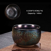 전통 찻잔 보이차 말차 다완 정호 개완 막사발 찾잔 JIANZHAN 대형 착색, g