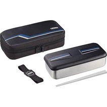 써모스 DSD-704 L-BK 스테인리스 Steel Fresh Lunch Box 23.7 floz 700 ml Line Black, 700ml