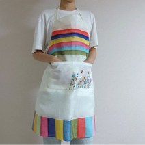 서울공예사 모시 색동 앞치마 13색상, 5 그린