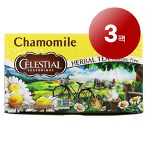 리암마켓 Celestial Seasonings 허브 차 캐모마일 무카페인 티백 20개 25g 3팩