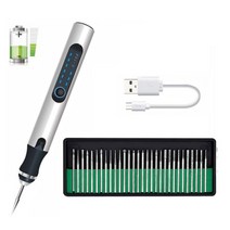 금속 절단기 컷팅기 슬라이딩 각도절단기 미니 전기 조각기 에칭 펜 무선 회전 도구 쥬얼리 유리 목재 세라믹 플라스틱 조각 기계, 4.C