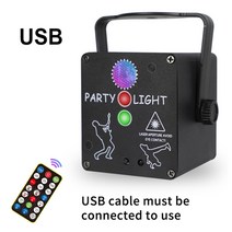 미니빔프로젝터 빔프로젝터 60 패턴 디스코 램프 usb 미니 쇼 프로젝터 다채로운 파티 조명 rgb dj 스트로보 스코프 바 클럽 용 무대 조명