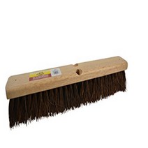 Bristles 4218 18” Outdoor Push Broom Head – Heavy Duty Hardwood Block Rough Surface Stiff Palmyra F, 1, 기타