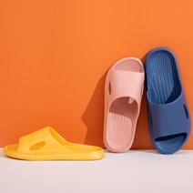 가정용 슬리퍼 여성 여름 미끄럼 방지 스테핑 똥 느낌 가정용, 회색 42-43