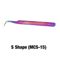 비투스 레인보우 속눈썹족집게 MCS-15, S Shape(MCS-15)