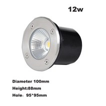 LED전등 LED지하등 방수 IP67 3W 5W 10W LED 정원 매장 AC110v 220v 야외 Recessed 갑판 빛 지 하 램프 보, 04 red 85-265v, 04 12w