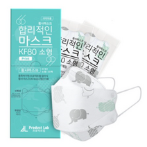 프로덕트랩 코끼리 합리적인 마스크 소형 KF80, 20개입, 3개