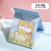 탁상 거울 화장대 스탠드 이케아 LED 원형 인테리어 엔틱용 조명 접이식 간접 책상 화거울 가정용 소형 데스크탑 입석이 가능한 라지 사이즈 학생 기숙사 화녀는 접이식 심플을 휴대할 수 있다., 12 종이중호【꿀시래기】-21*14.7cm