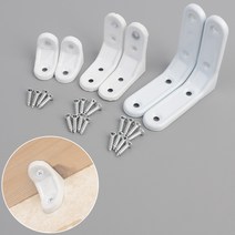 [FreeManner] DIY 선반 지탱 고정 지지대 받침대 ㄱ자 꺽쇠(2p) 보강철물 보강재 철물용품 셀프, 대
